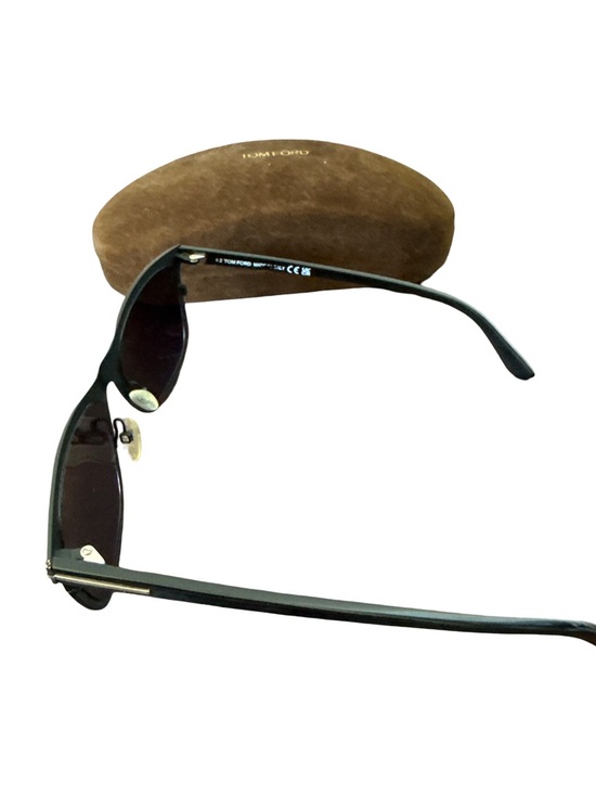 Tom Ford Alasdair Sunglasses Matte Black Metal Gray Lens TF Mens Womens - Picture 11 of 13